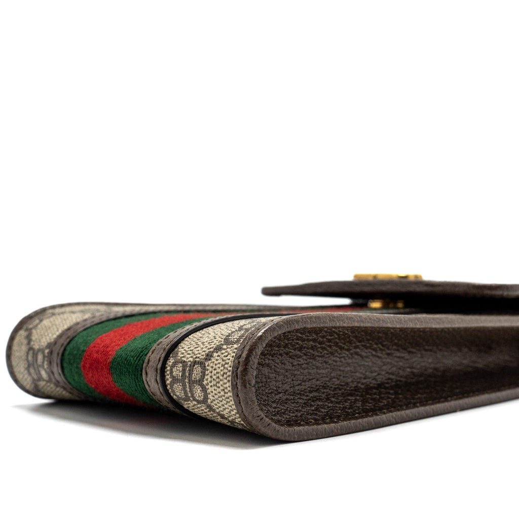 GUCCI X BALENCIAGA THE HACKER PROJECT PHONE CROSSBODY BAG CANVAS/LEATHER BROWN/MULTICOLOUR GHW