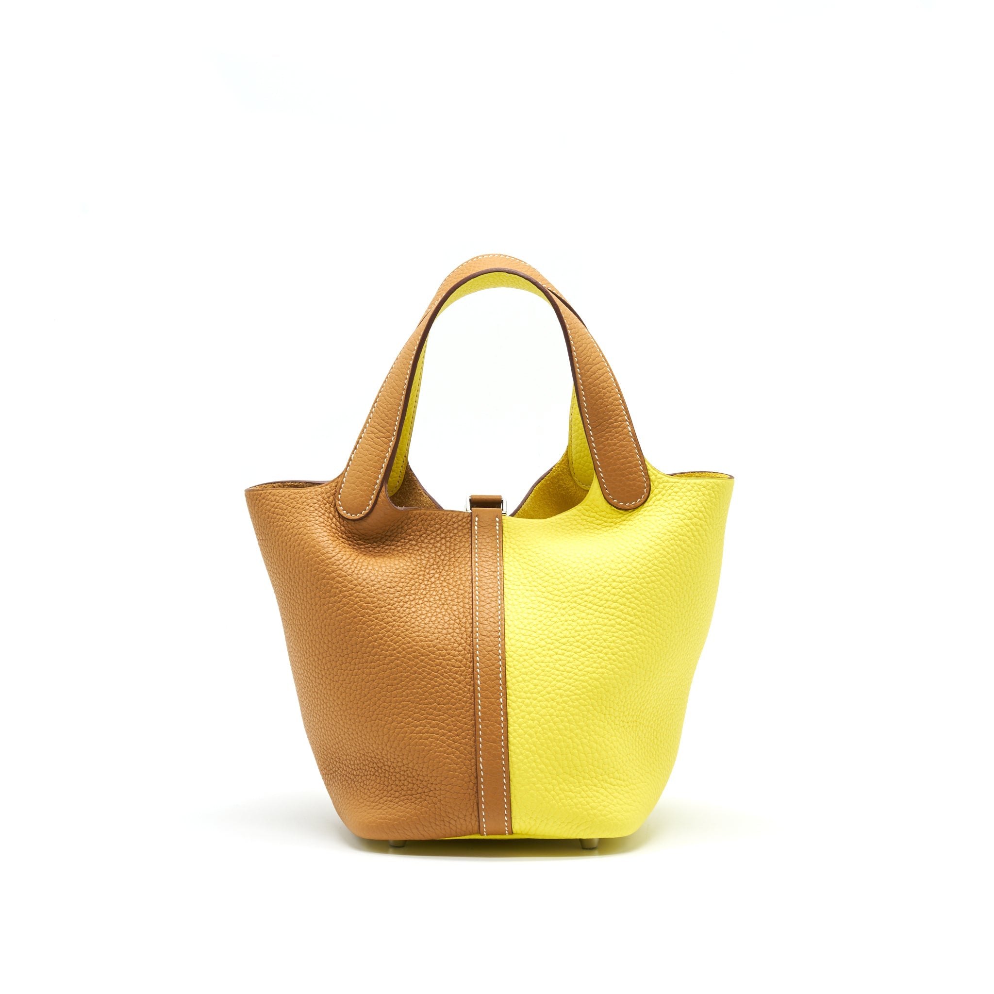 HERMES PICOTIN LOCK 18 BAG LIME/ SESAME