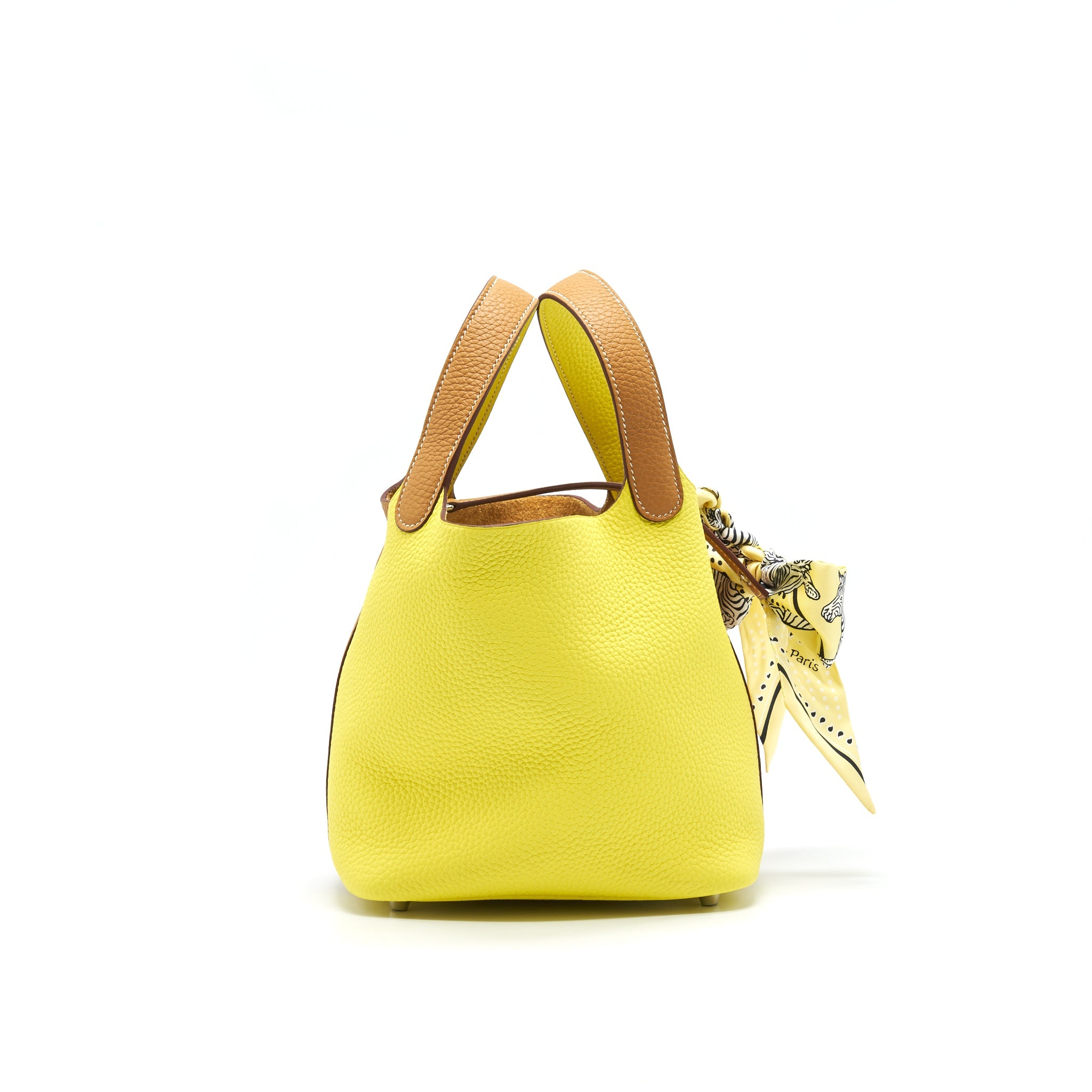 HERMES PICOTIN LOCK 18 BAG LIME/ SESAME