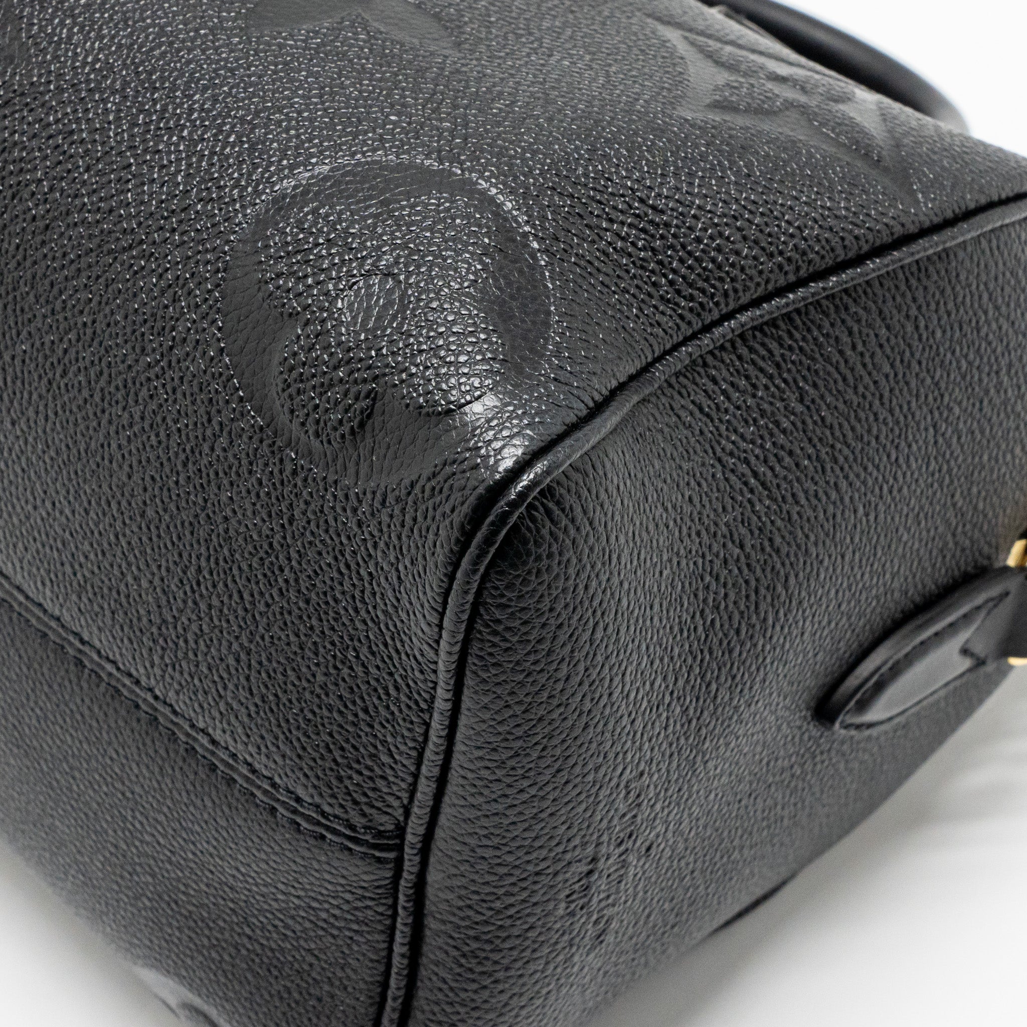 LOUIS VUITTON SPEEDY BANDOULIERE 25 MONOGRAM EMPREINTE LEATHER BLACK GHW