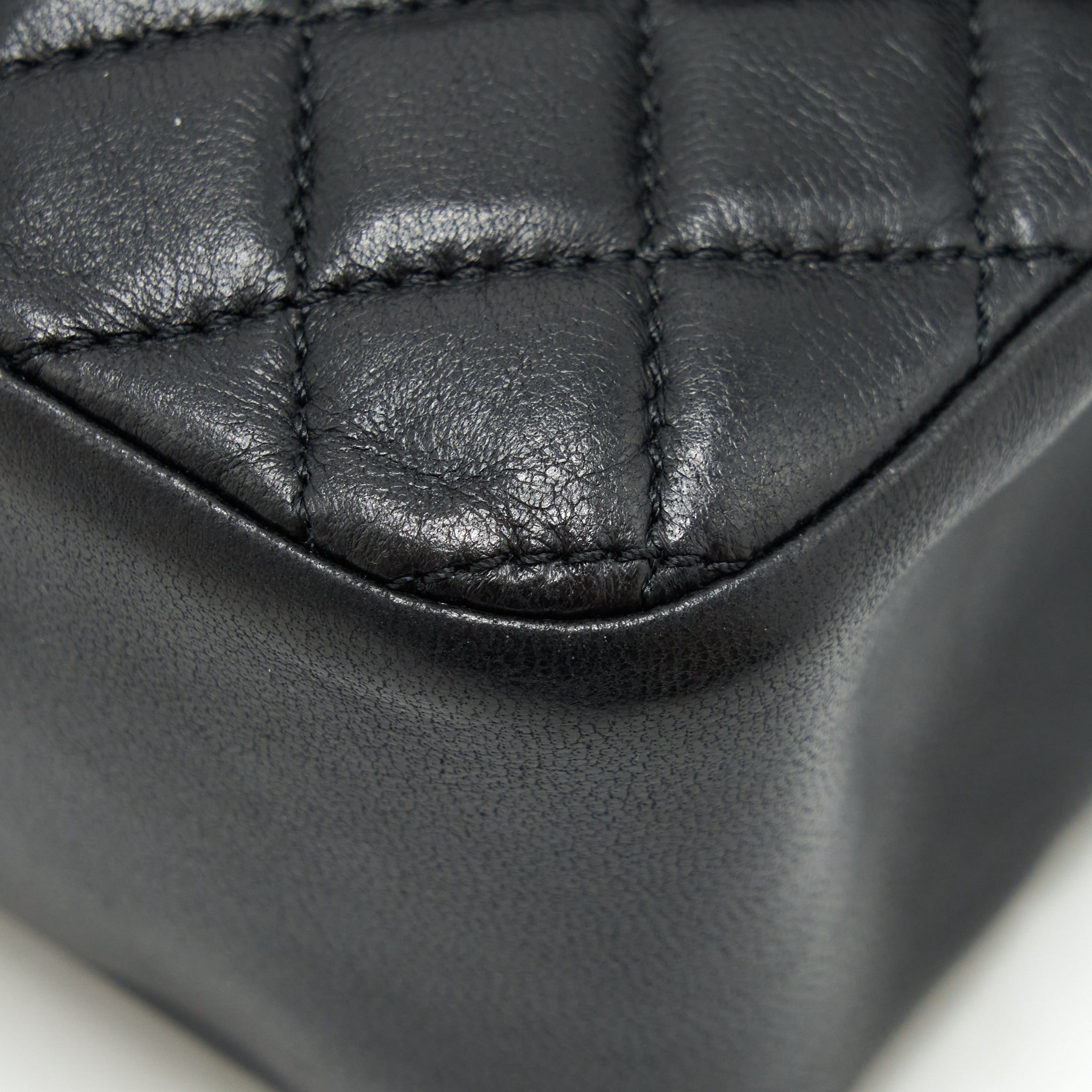 CHANEL WESTMINSTER PEARL SHOULDER BAG LAMBSKIN BLACK SHW