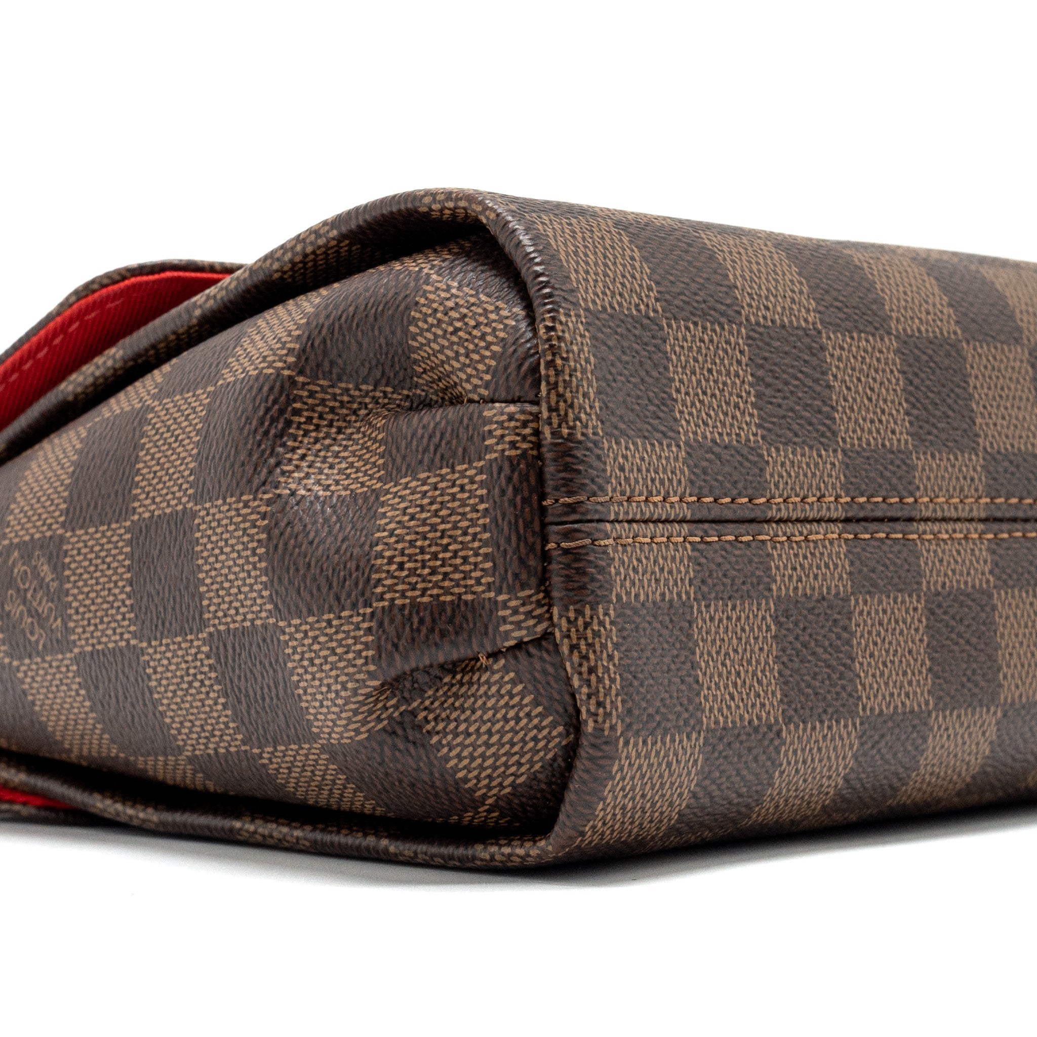 LOUIS VUITTON CROISETTE DAMIER EBENE CANVAS GHW