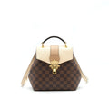 LOUIS VUITTON CLAPTON BACKPACK DAMIER EBENE LEATHER BROWN