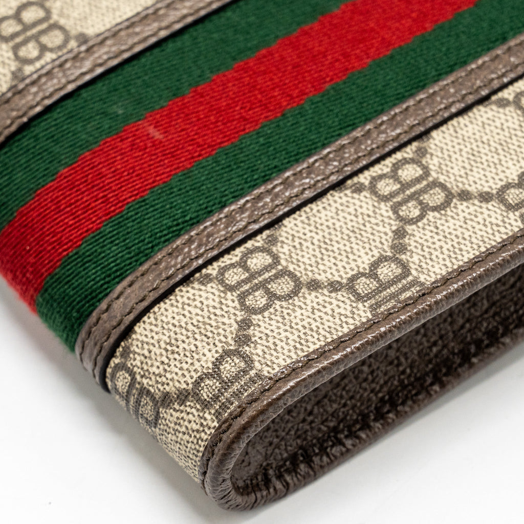 GUCCI X BALENCIAGA THE HACKER PROJECT PHONE CROSSBODY BAG CANVAS/LEATHER BROWN/MULTICOLOUR GHW