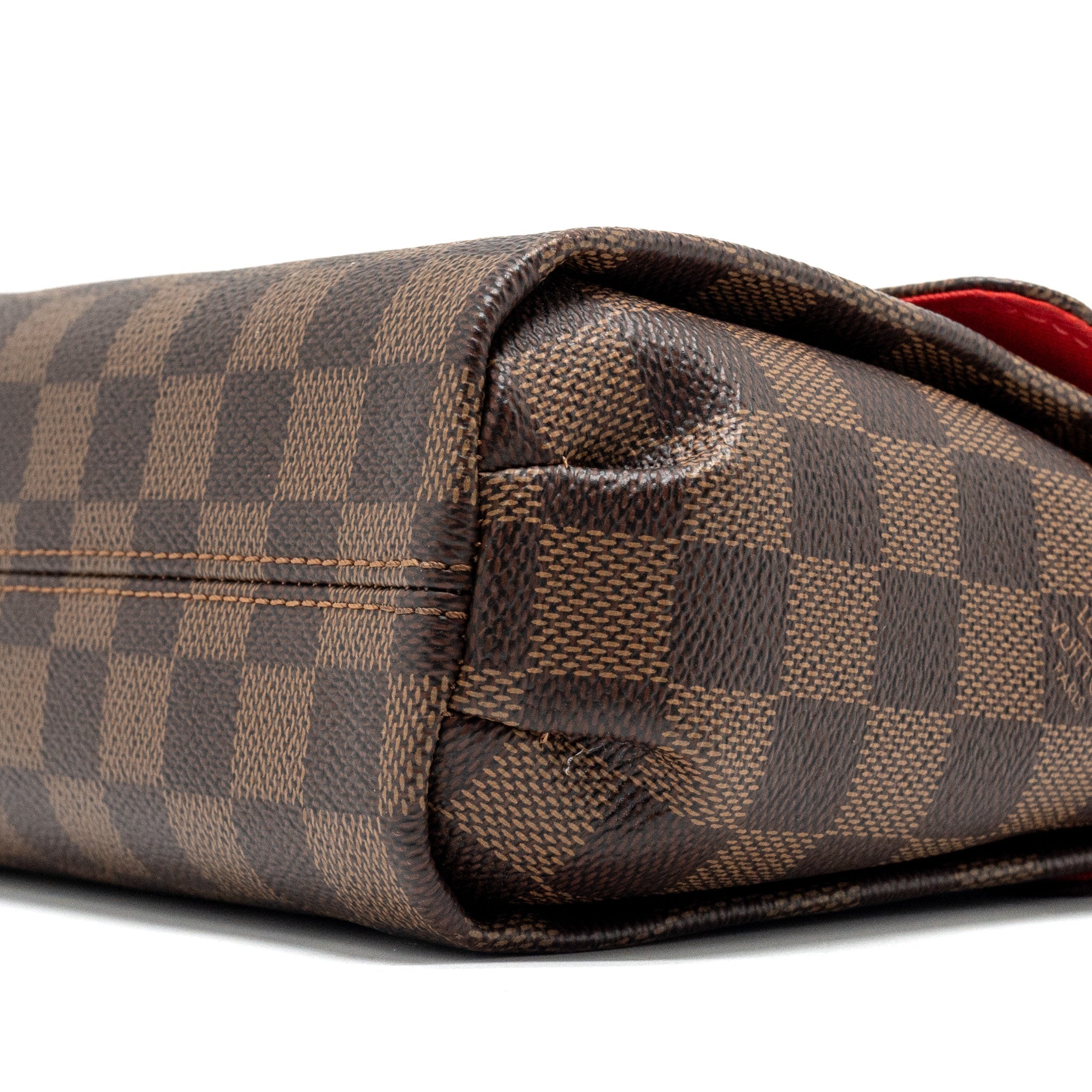 LOUIS VUITTON CROISETTE DAMIER EBENE CANVAS GHW