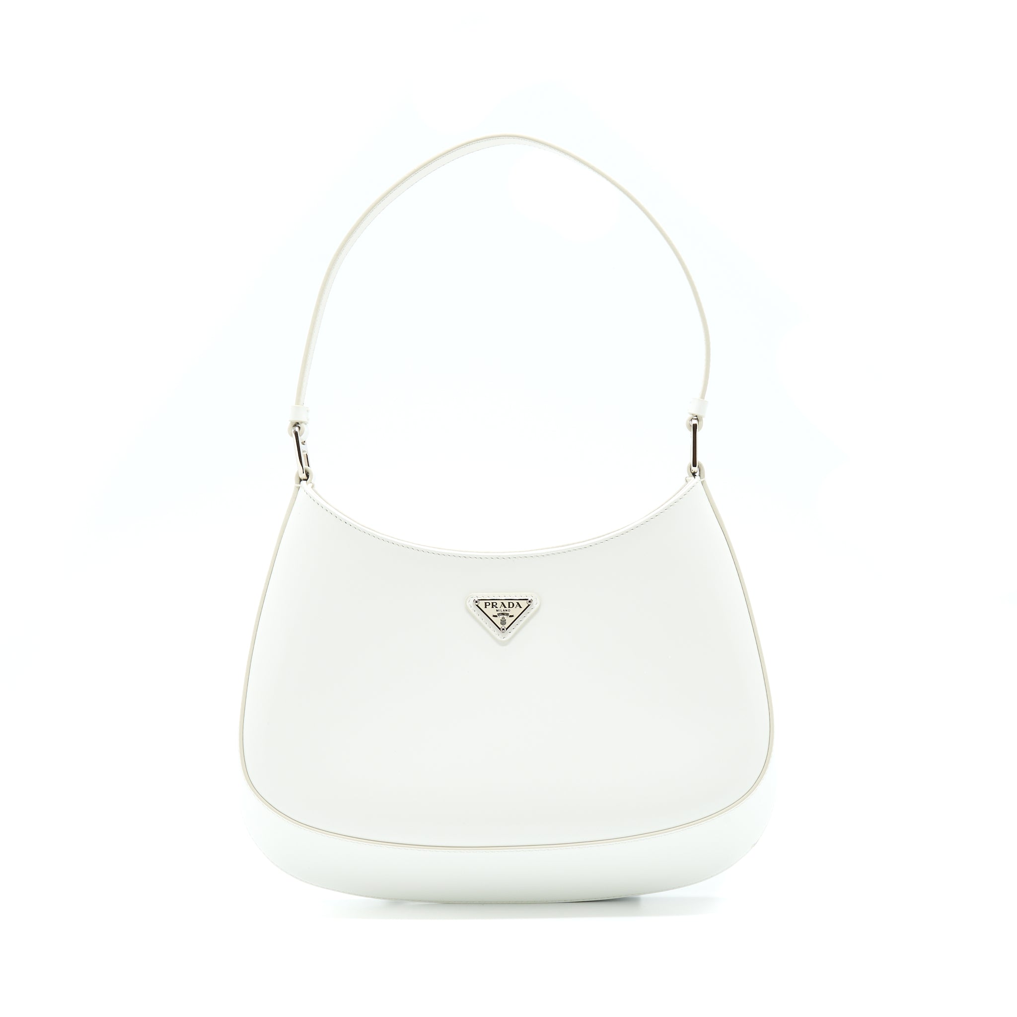 PRADA CLEO BAG CALFSKIN WHITE SHW