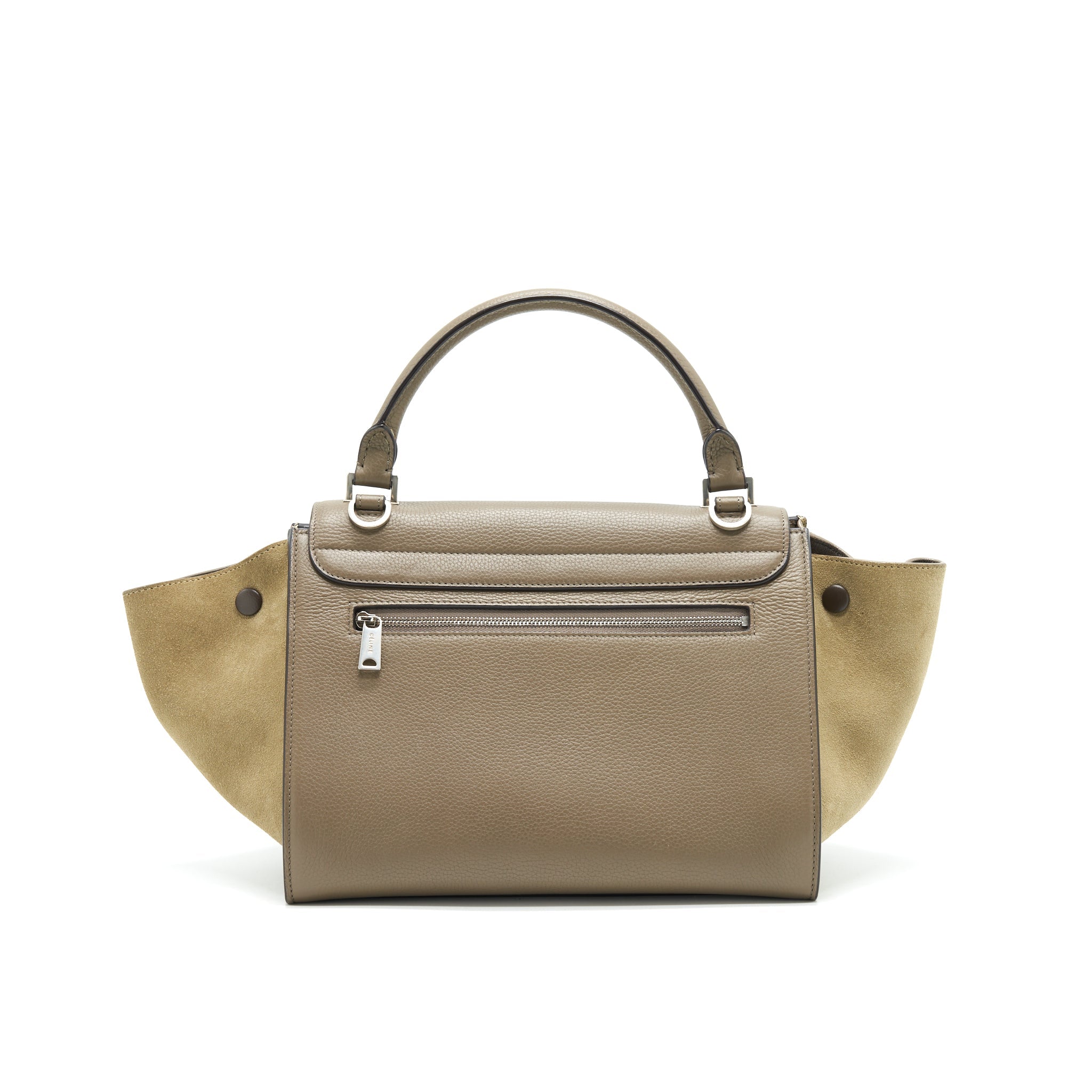CELINE SMALL TRAPEZE BAG LIGHT GREY SHW