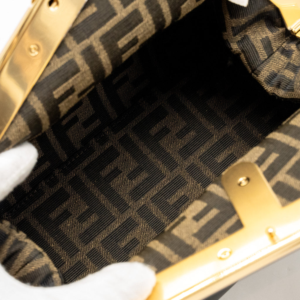 FENDI MEDIUM FENDI FIRST BAG NAPPA BLACK GHW