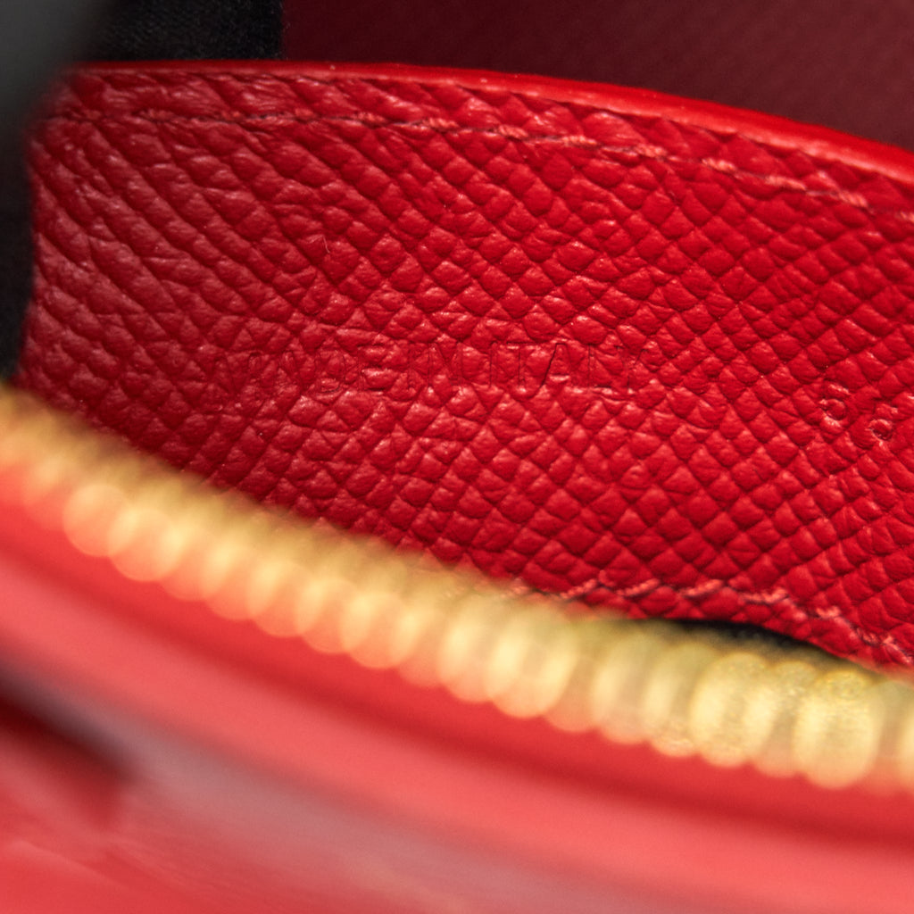 BALENCIAGA VILLE TOP HANDLE TOTE BAG XXS RED
