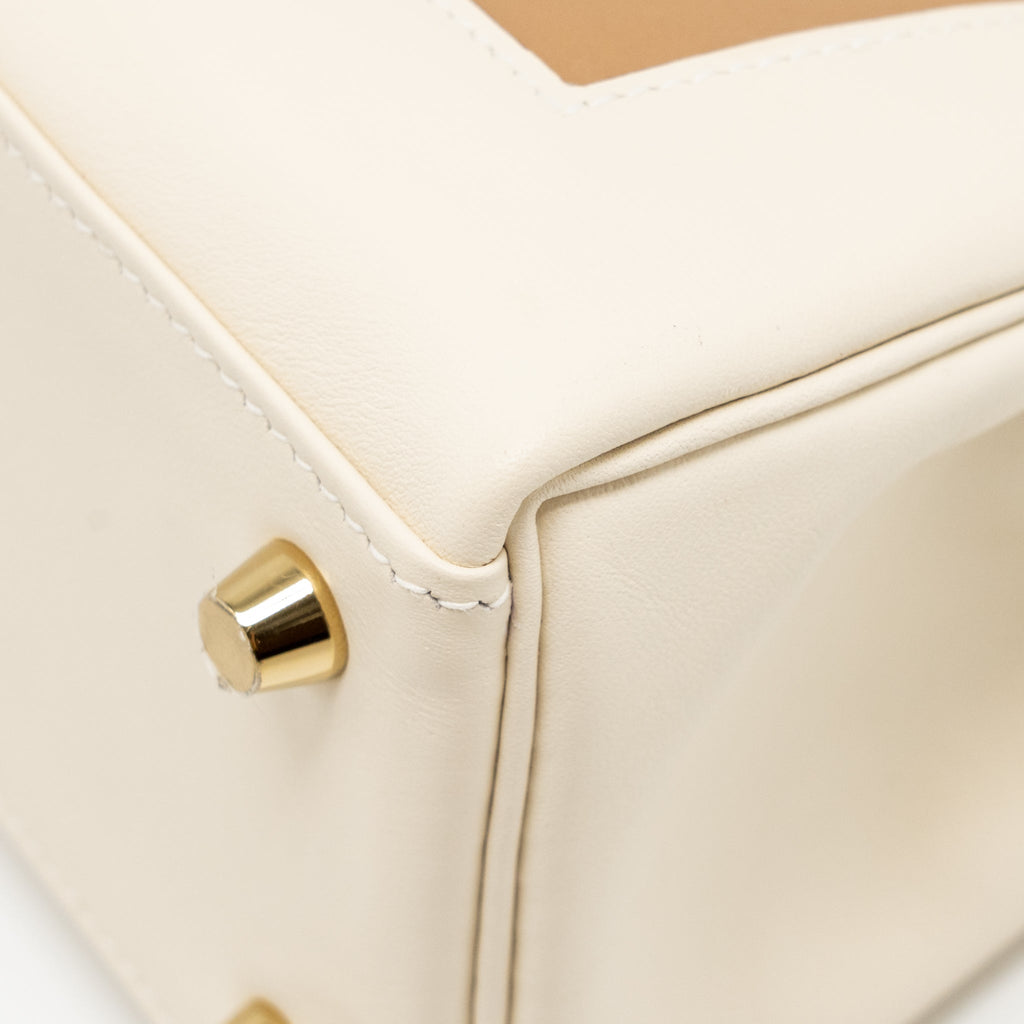 HERMES KELLY 25 COLORMATIC SWIFT NATA/CHAI/CUIVRE/LIME/MAUVE SYLVESTRE GHW