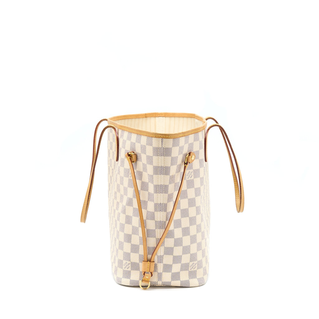 LOUIS VUITTON NEVERFULL MM DAMIER AZUR GHW