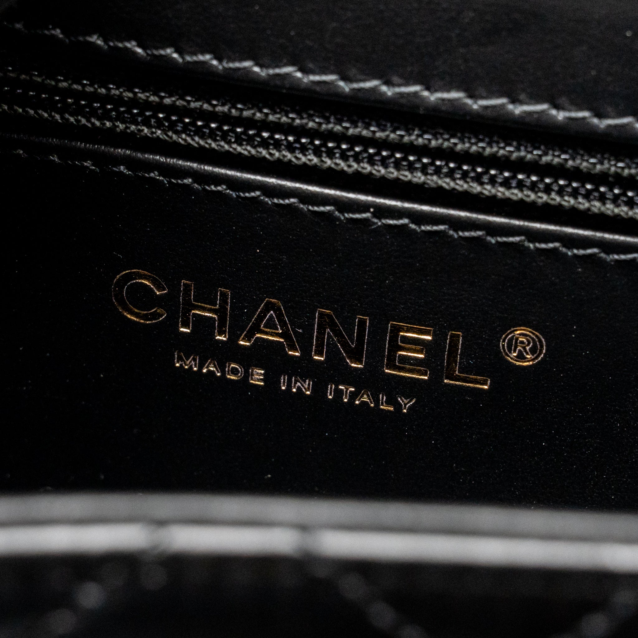 CHANEL MINI KELLY SHOPPING TOTE BAG CALFSKIN BLACK GHW (MICROCHIP)