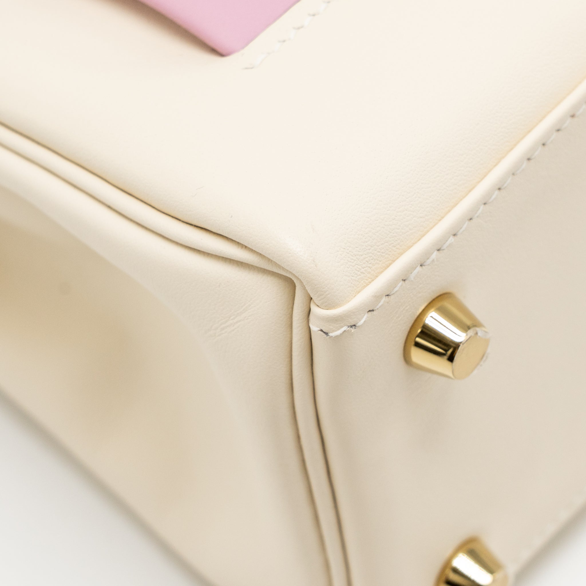 HERMES KELLY 25 COLORMATIC SWIFT NATA/CHAI/CUIVRE/LIME/MAUVE SYLVESTRE GHW