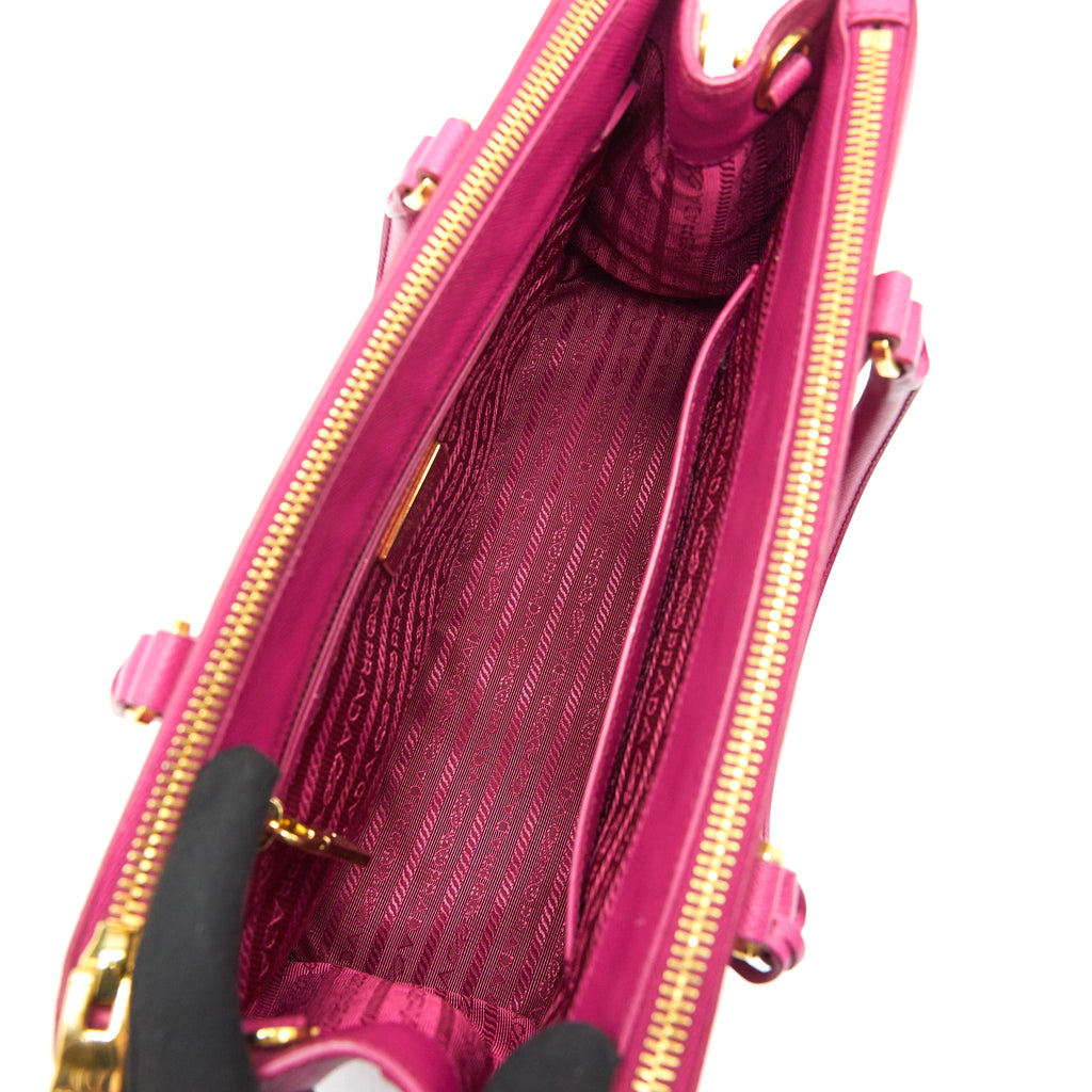 PRADA SAFFIANO TOTE BAG DARK PINK