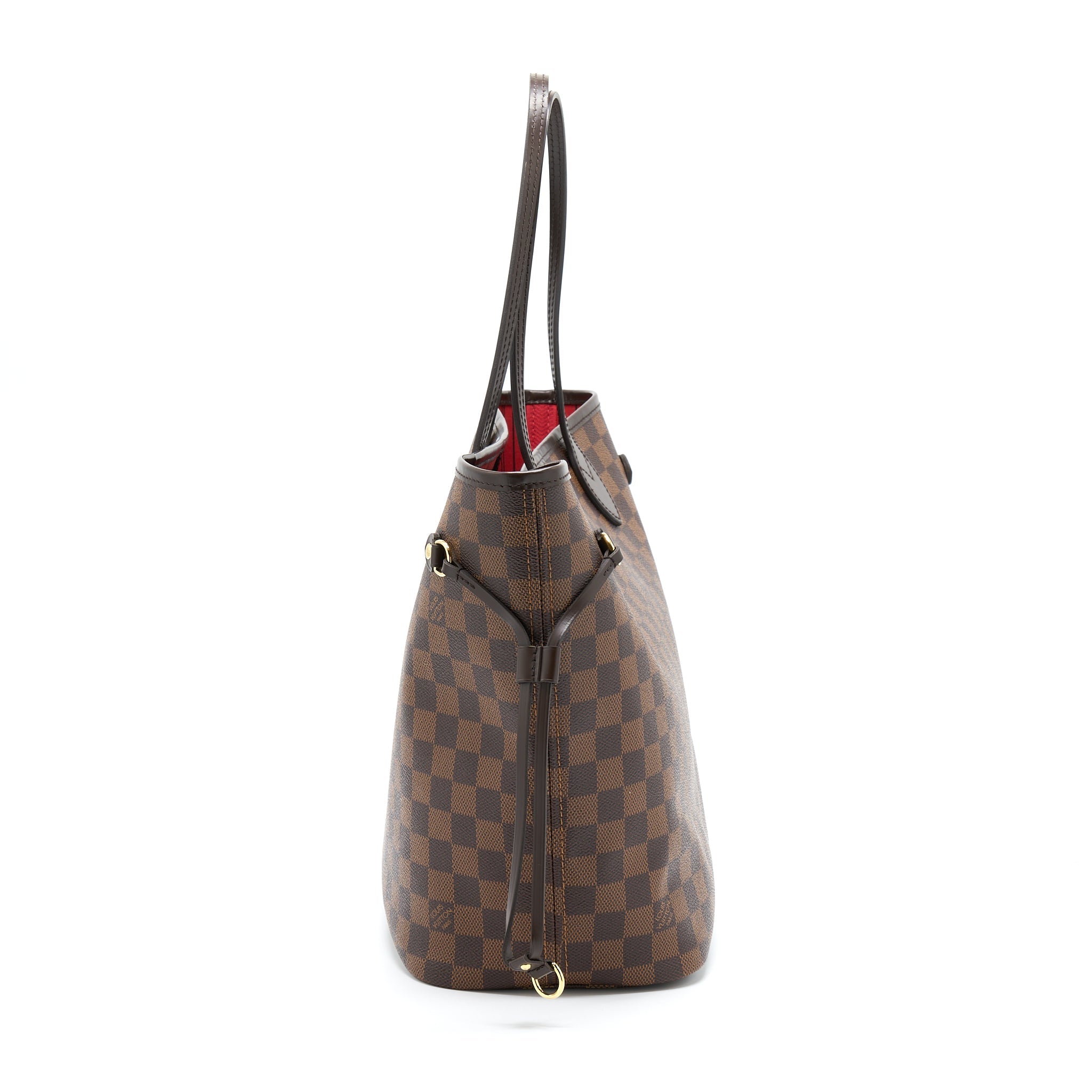 LOUIS VUITTON NEVERFULL MM DAMIER EBENE CHERRY GHW