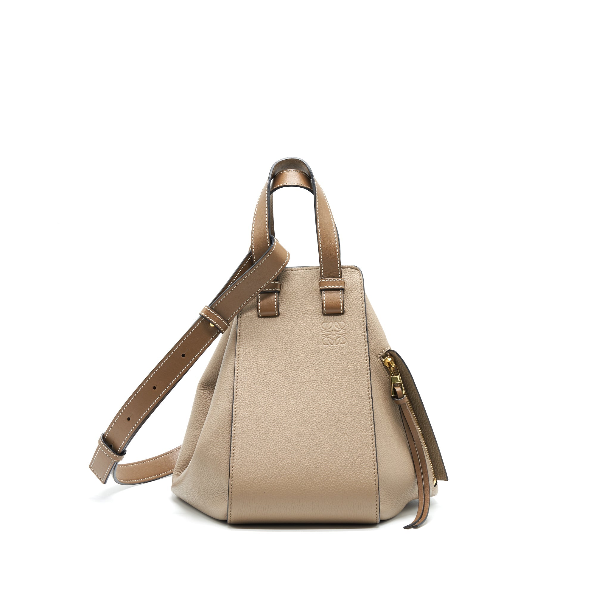 LOEWE HAMMOCK BAG IN BEIGE / BROWN