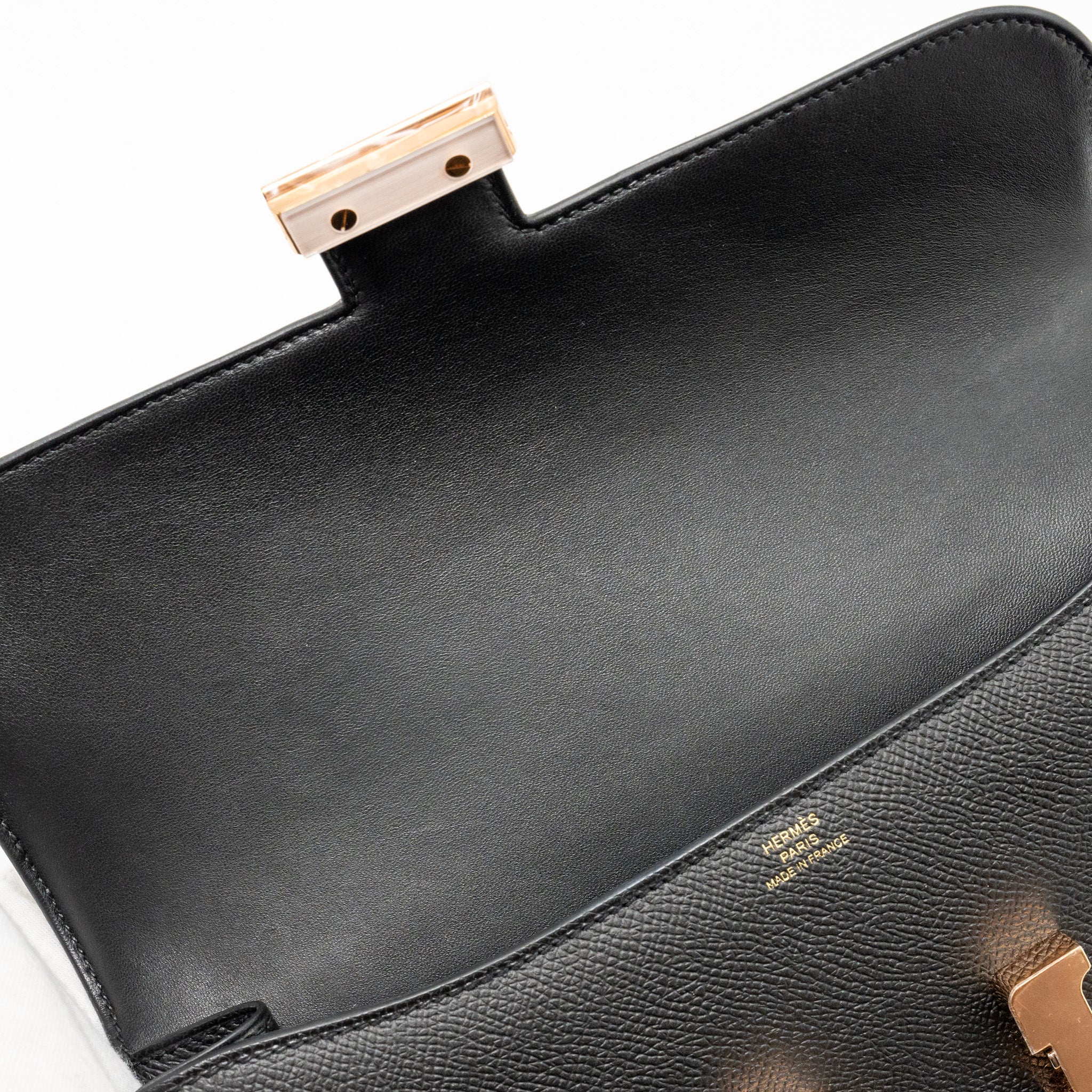 HERMES CONSTANCE ELAN EPSOM BLACK RGHW