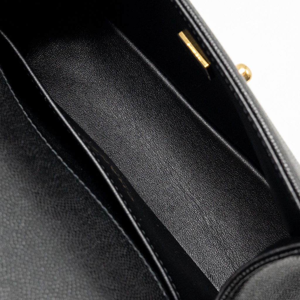 CHANEL SMALL BOY BAG CAVIAR BLACK GHW (MICROCHIP)