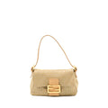 FENDI MINI MAMMA BAGUETTE CANVAS BEIGE GHW