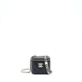 CHANEL 22S MINI VANITY WITH COCO GIANT CHAIN CAVIAR BLACK SHW