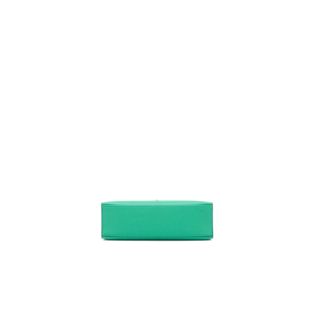 HERMES KELLY POCHETTE SWIFT U4 VERT VERTIGO GHW