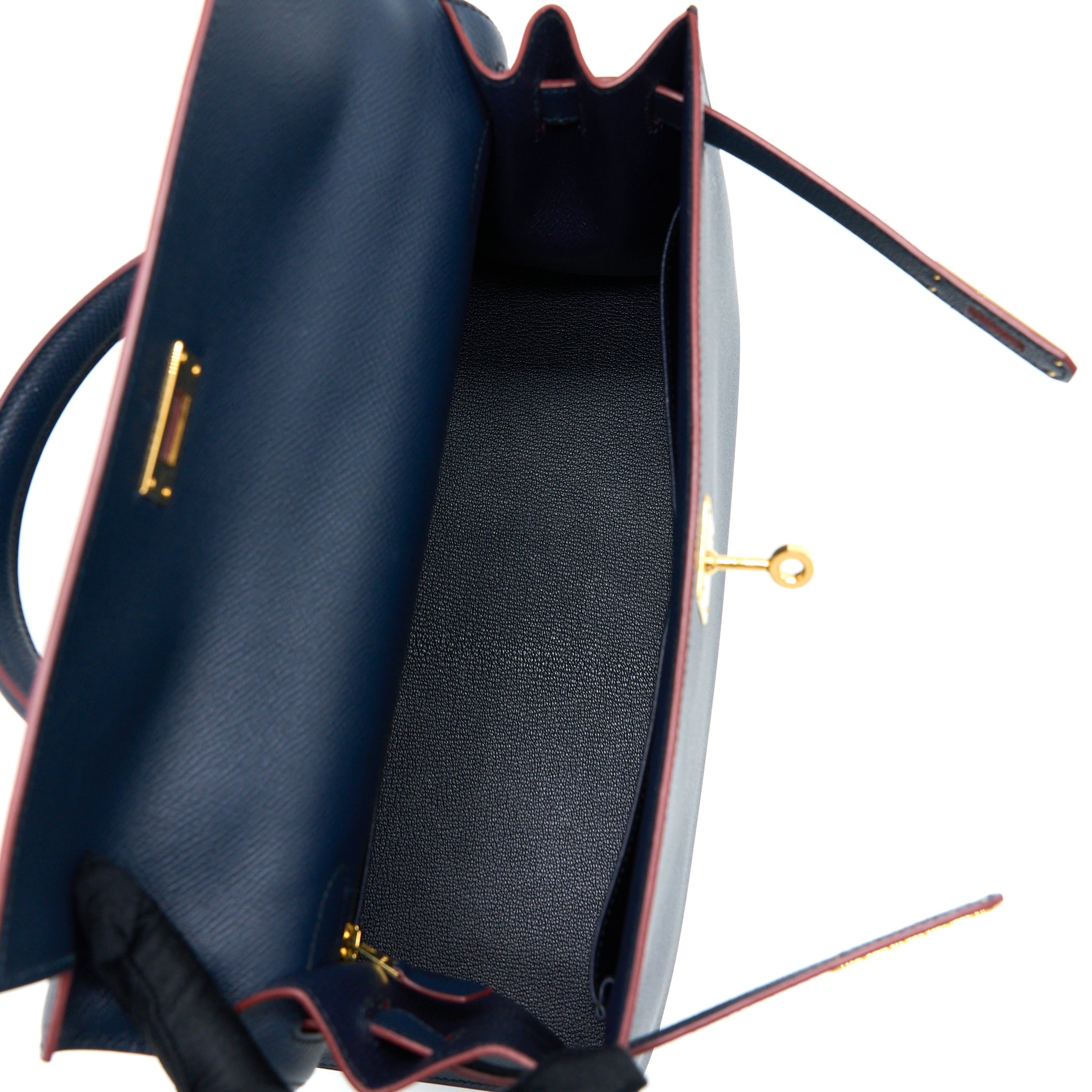 HERMES KELLY 32 EPSOM BLUE INDIGO GHW