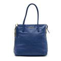 MIU MIU BLUE STUDDED TOTE BAG
