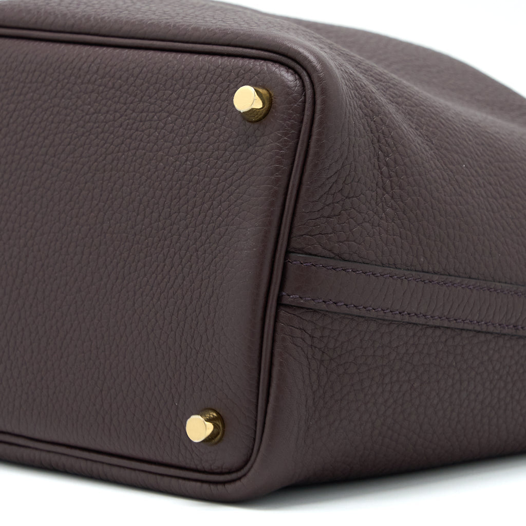 HERMES PICOTIN 18 LOCK BAG CLEMENCE ROUGE SELLIER/CABAN GHW