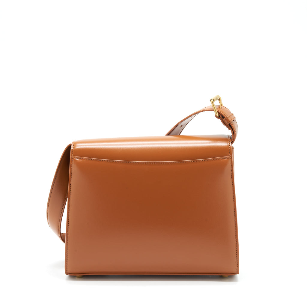 BALENCIAGA GHOST MEDIUM SHOULDER BAG CALFSKIN CARAMEL GHW