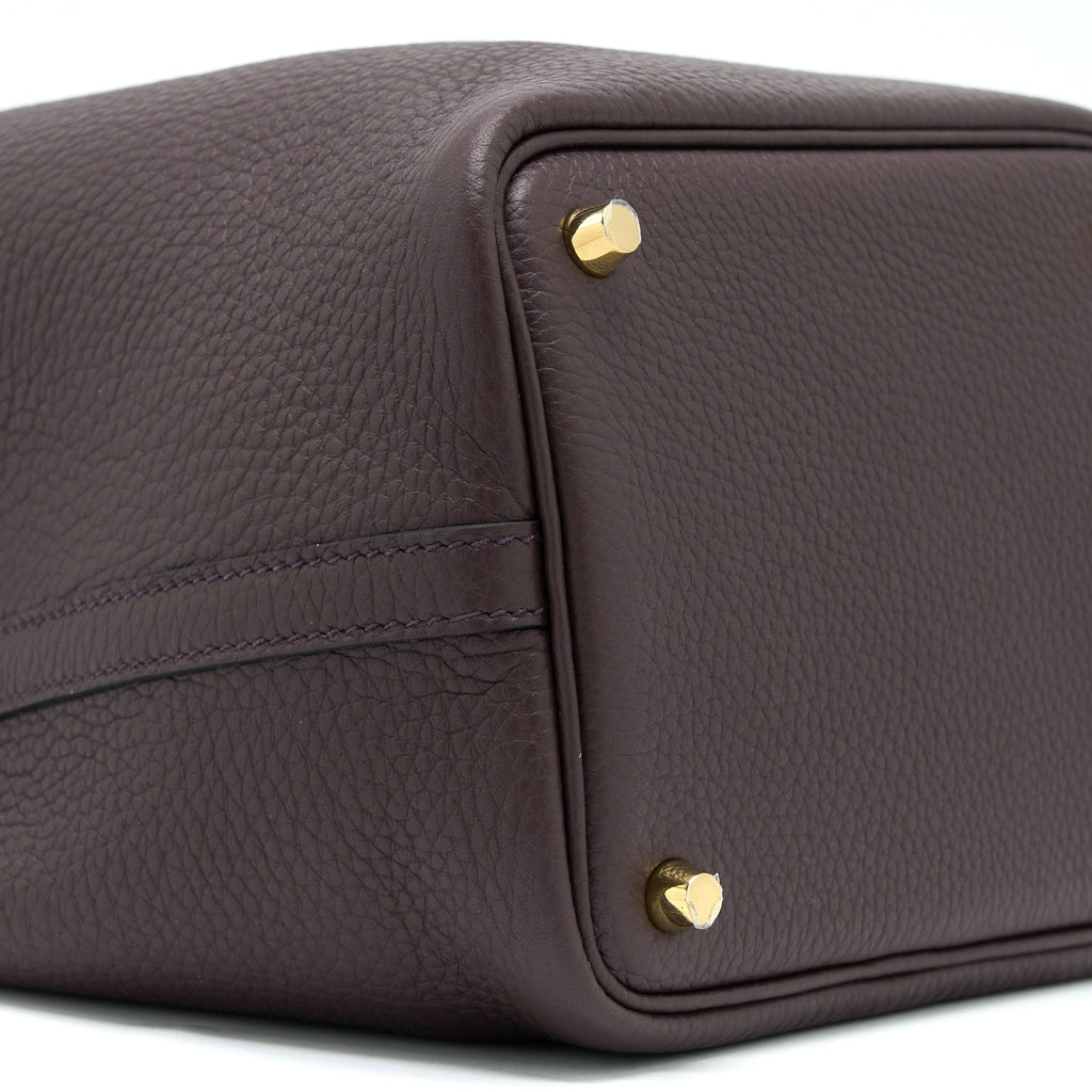 HERMES PICOTIN 18 LOCK BAG CLEMENCE ROUGE SELLIER/CABAN GHW