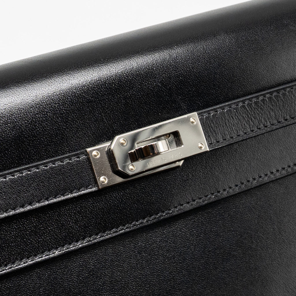 HERMES KELLY TO GO BOX BLACK SHW