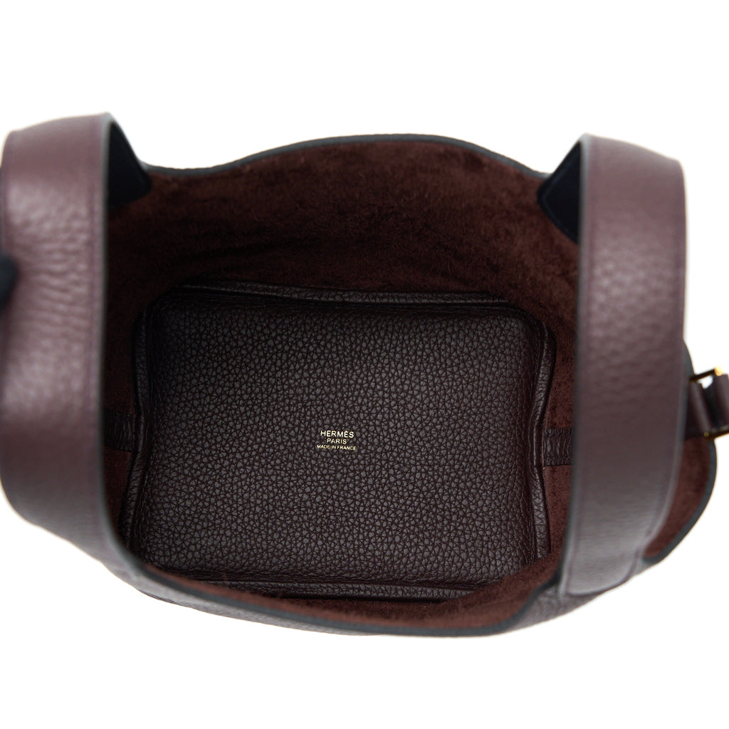 HERMES PICOTIN 18 LOCK BAG CLEMENCE ROUGE SELLIER/CABAN GHW