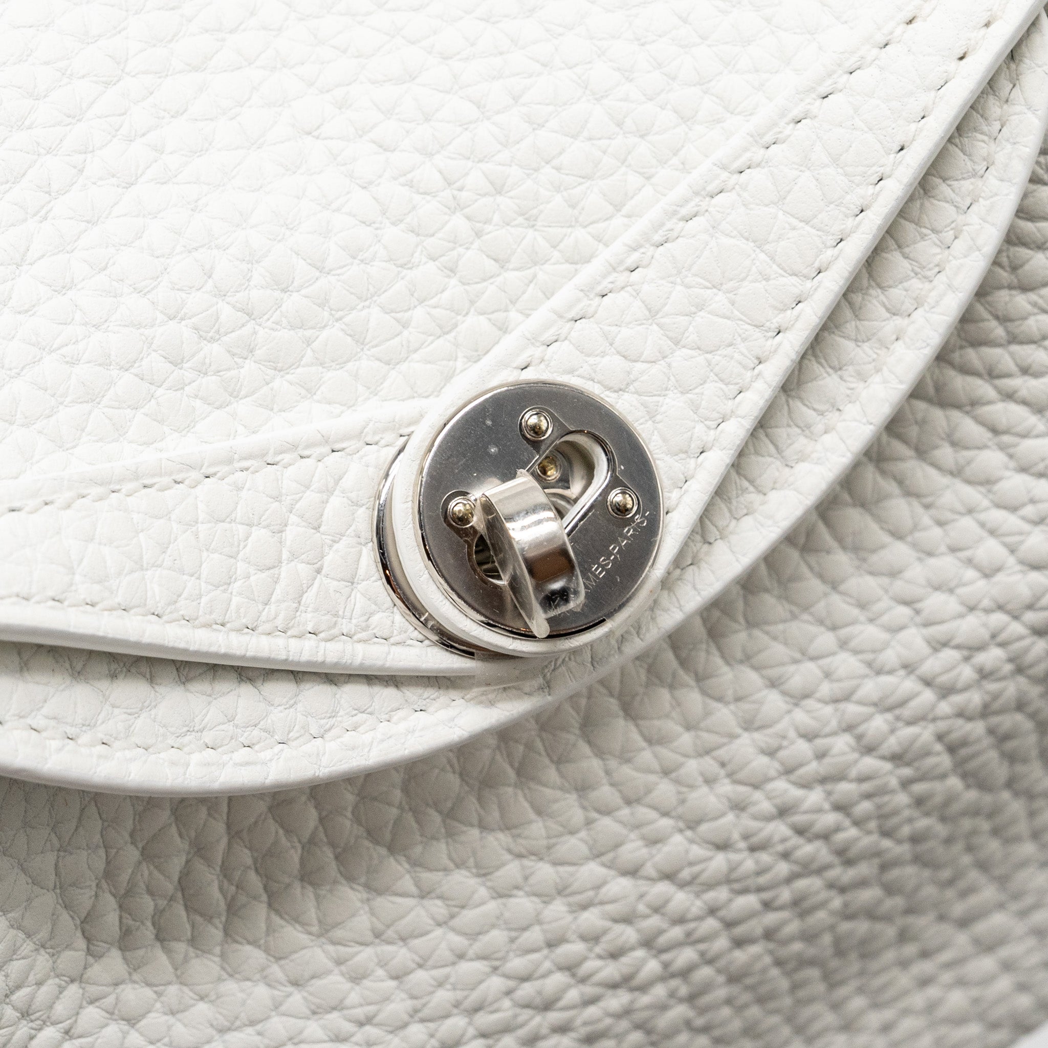 HERMES MINI LINDY CLEMENCE NEW WHITE SHW