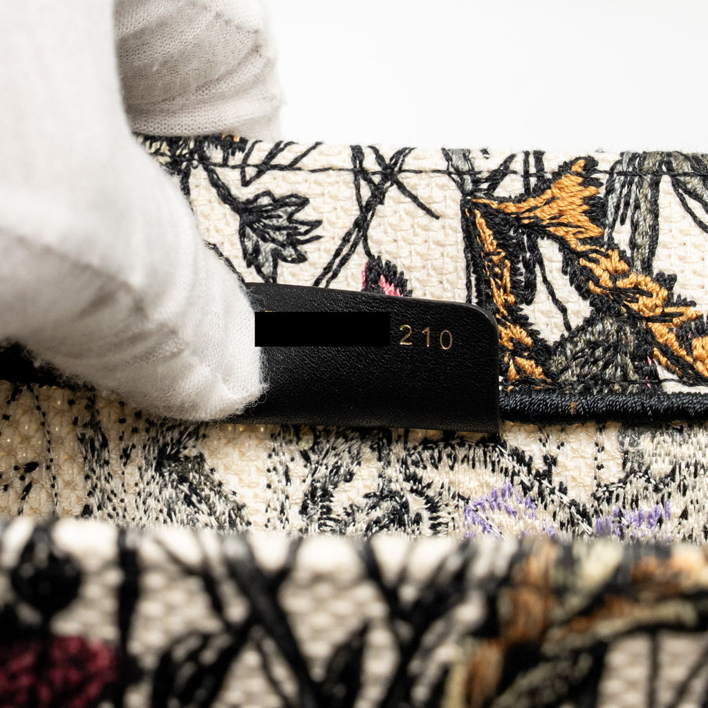DIOR MEDIUM DIOR BOOK TOTE MILLE FLEURS EMBROIDERY MULTICOLOUR
