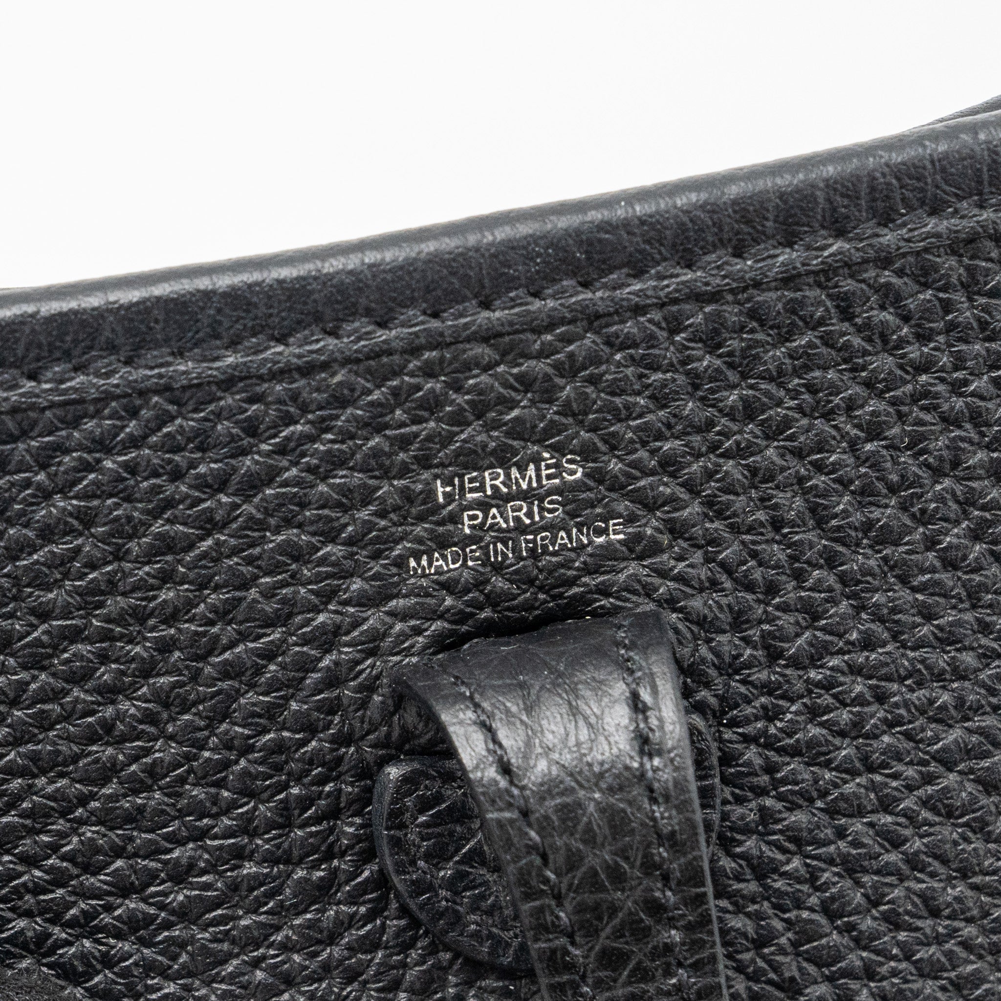HERMES MINI EVELYN CLEMENCE BLACK SHW