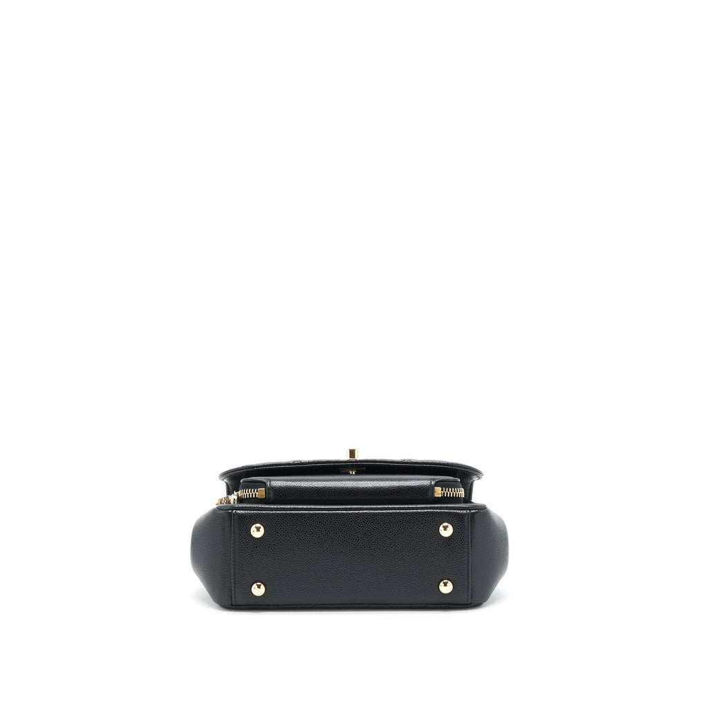 CHANEL SMALL BUSINESS AFFINITY CAVIAR BLACK LGHW(MICROCHIP)