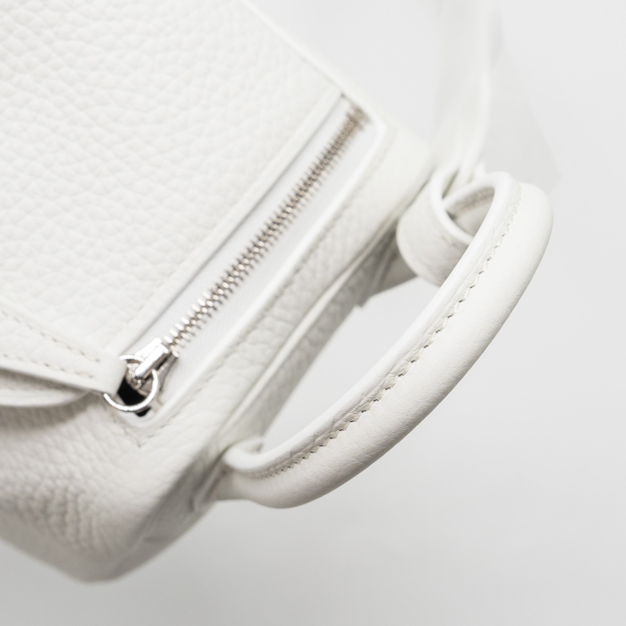 HERMES MINI LINDY CLEMENCE NEW WHITE SHW