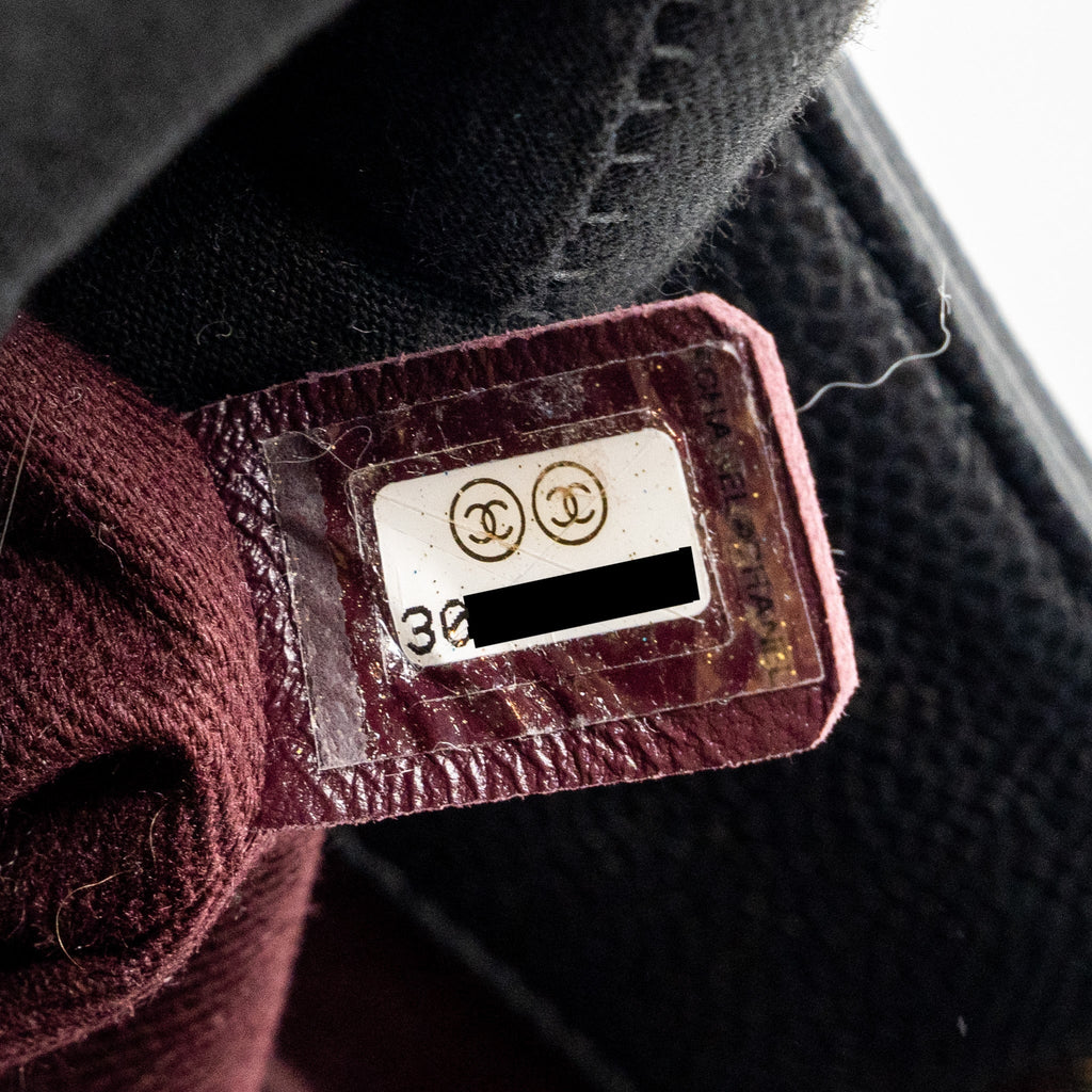 CHANEL BUSINESS AFFINITY DRAWSTRING BUCKET BAG CAVIAR BLACK GHW