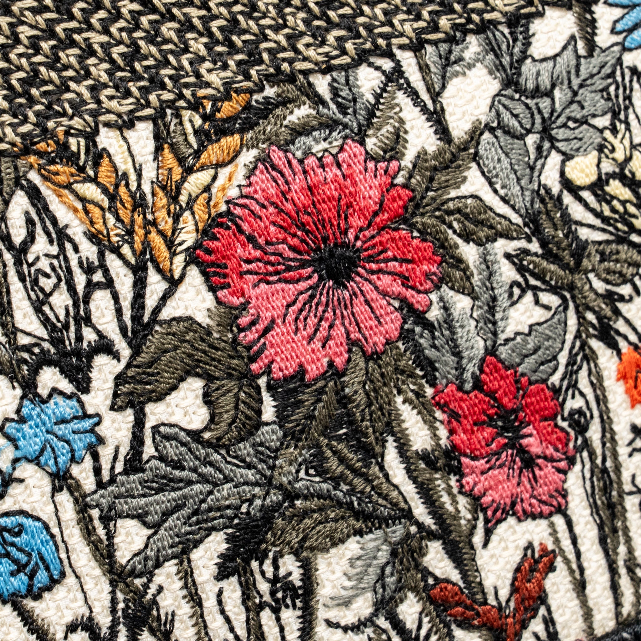 DIOR MEDIUM DIOR BOOK TOTE MILLE FLEURS EMBROIDERY MULTICOLOUR