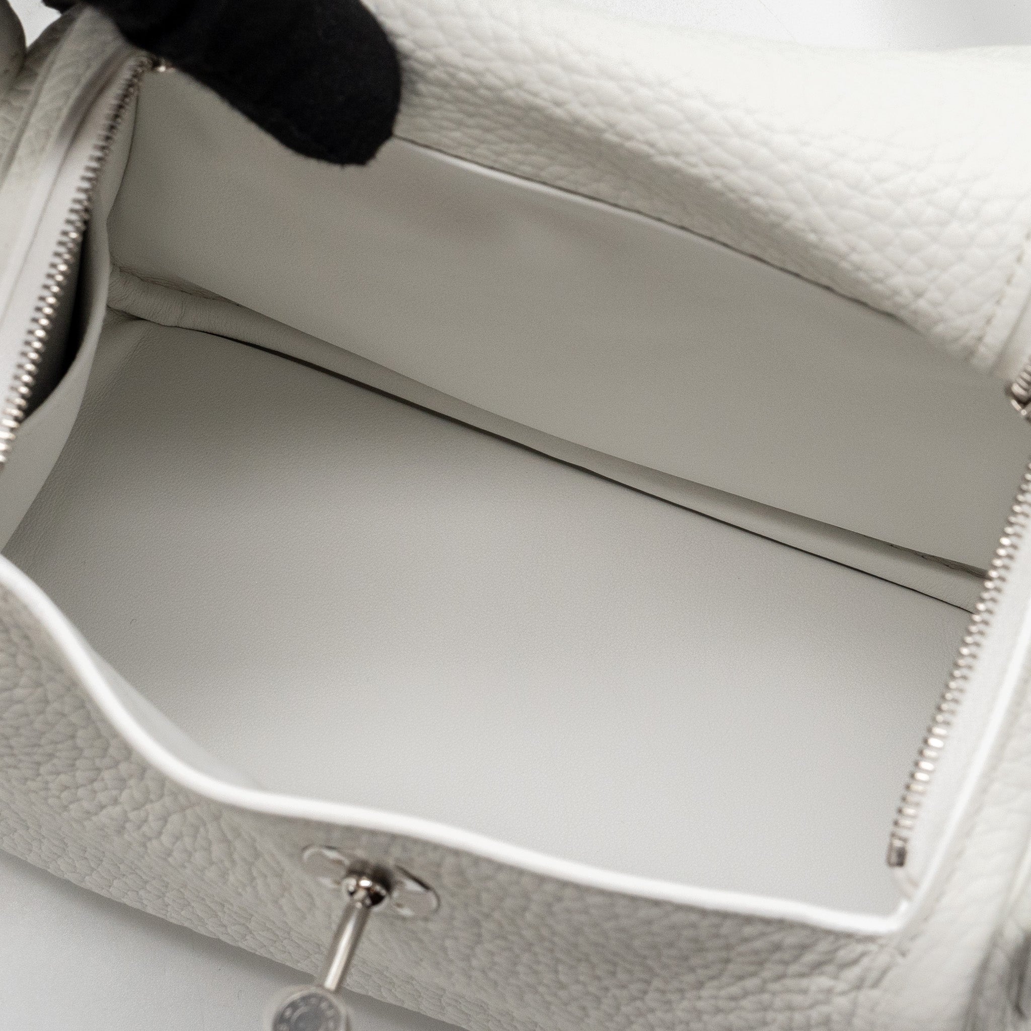 HERMES MINI LINDY CLEMENCE NEW WHITE SHW