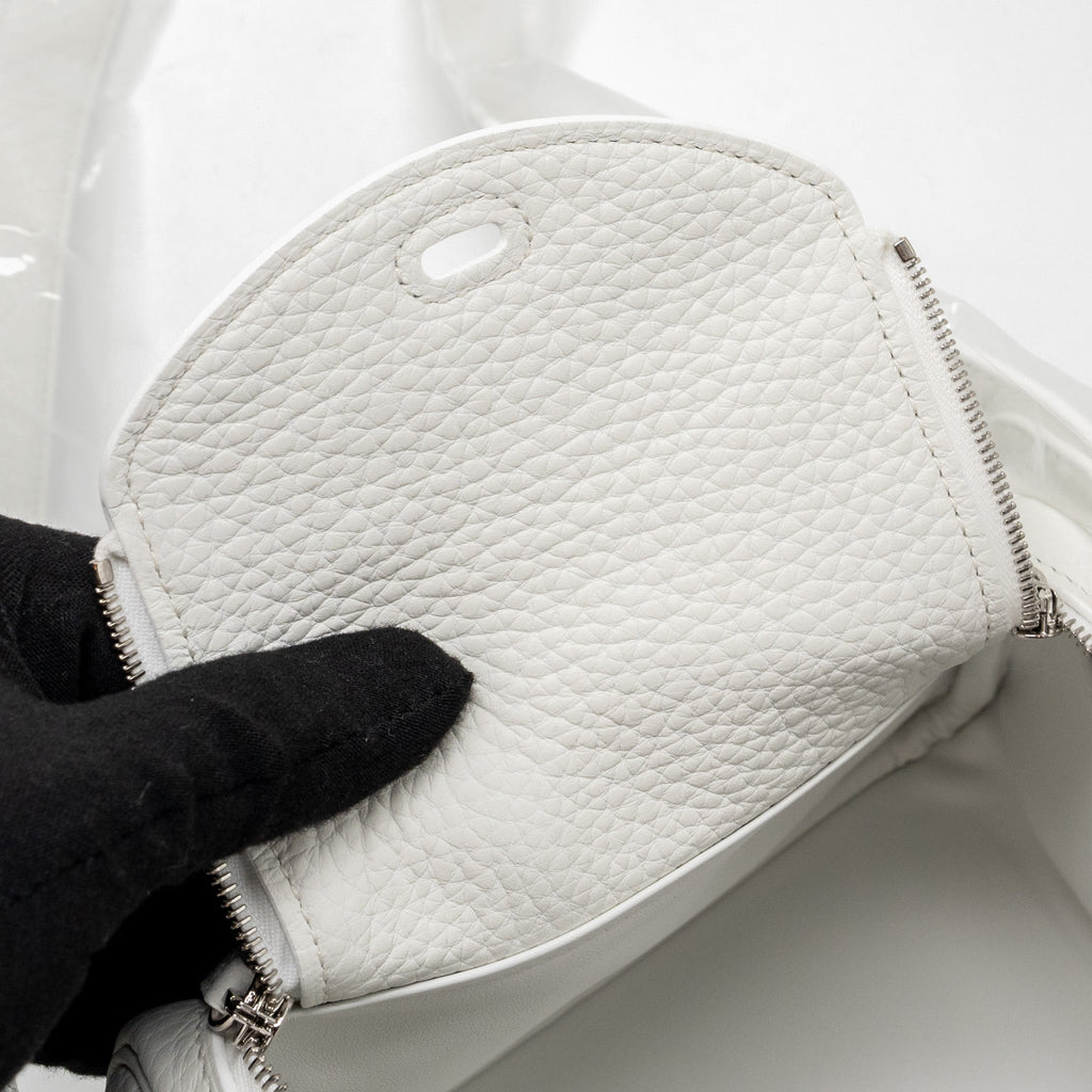 HERMES MINI LINDY CLEMENCE NEW WHITE SHW
