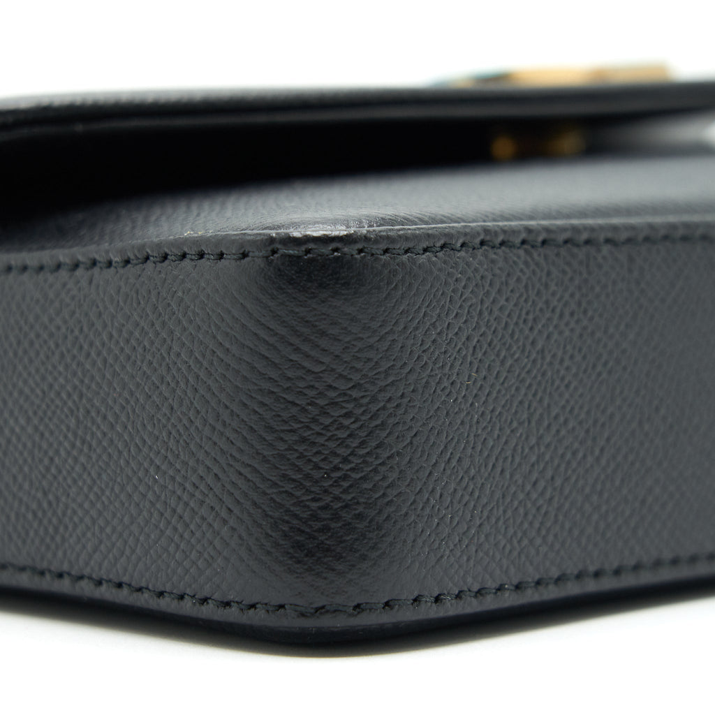 BALENCIAGA BB CHAIN SHOULDER BAG BLACK GHW