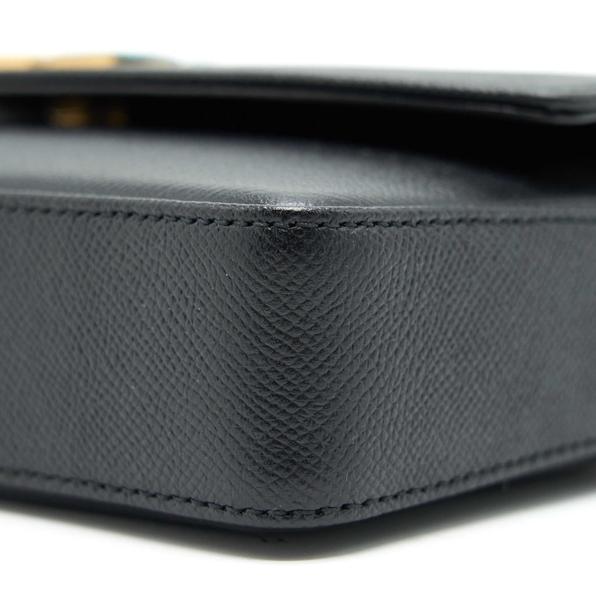 BALENCIAGA BB CHAIN SHOULDER BAG BLACK GHW