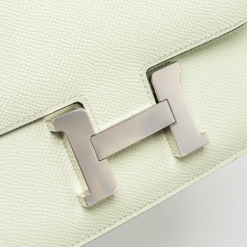 HERMES MINI CONSTANCE EPSOM VERT FIZZ SHW