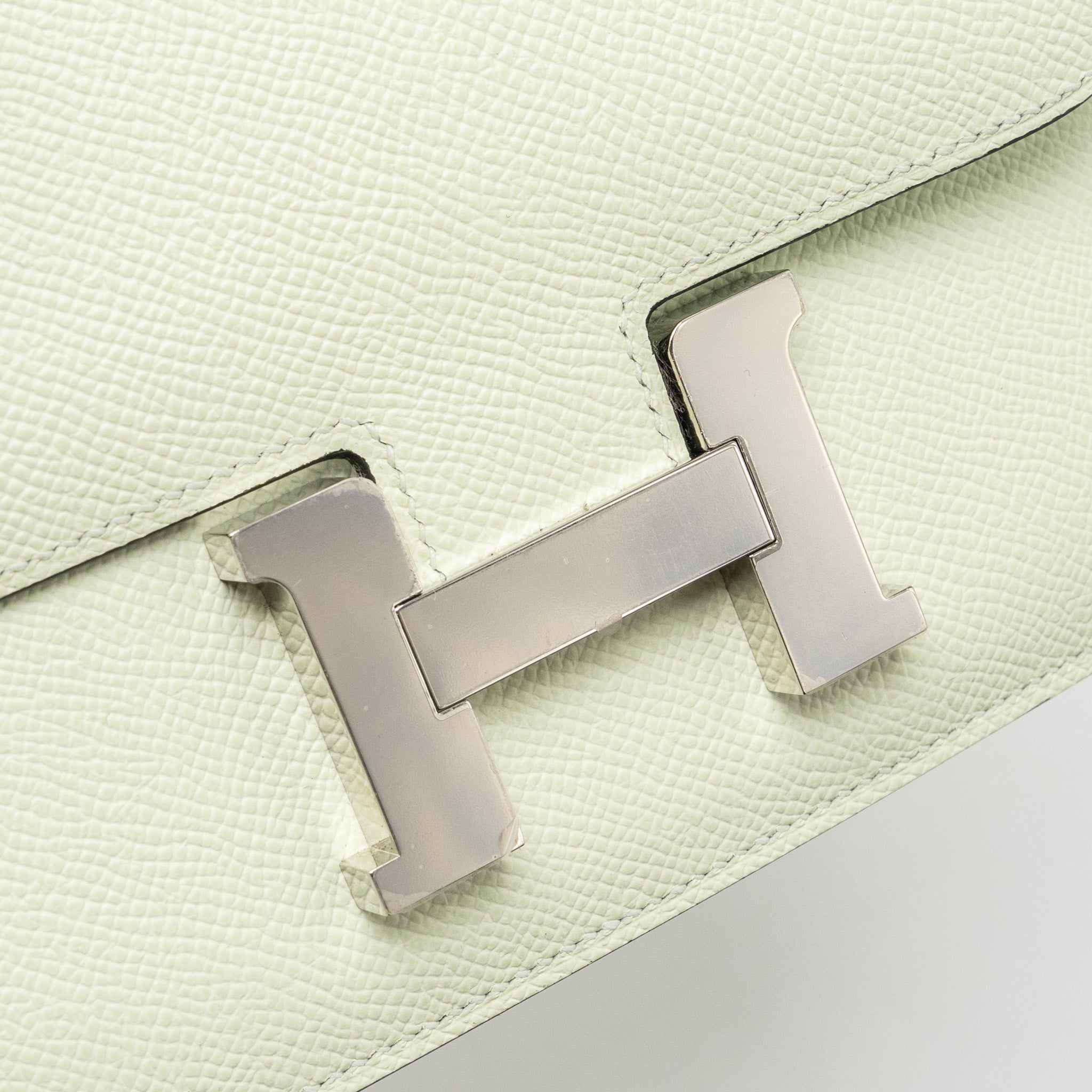 HERMES MINI CONSTANCE EPSOM VERT FIZZ SHW