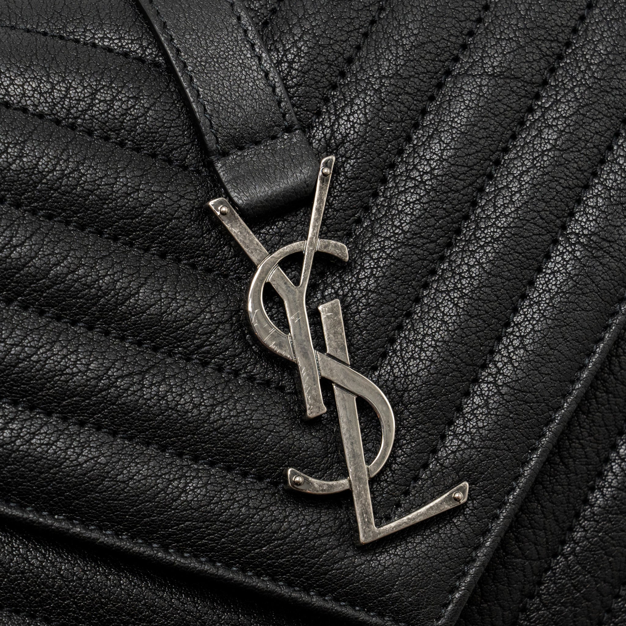 SAINT LAURENT/YSL MEDIUM COLLEGE BAG LAMBSKIN BLACK SHW