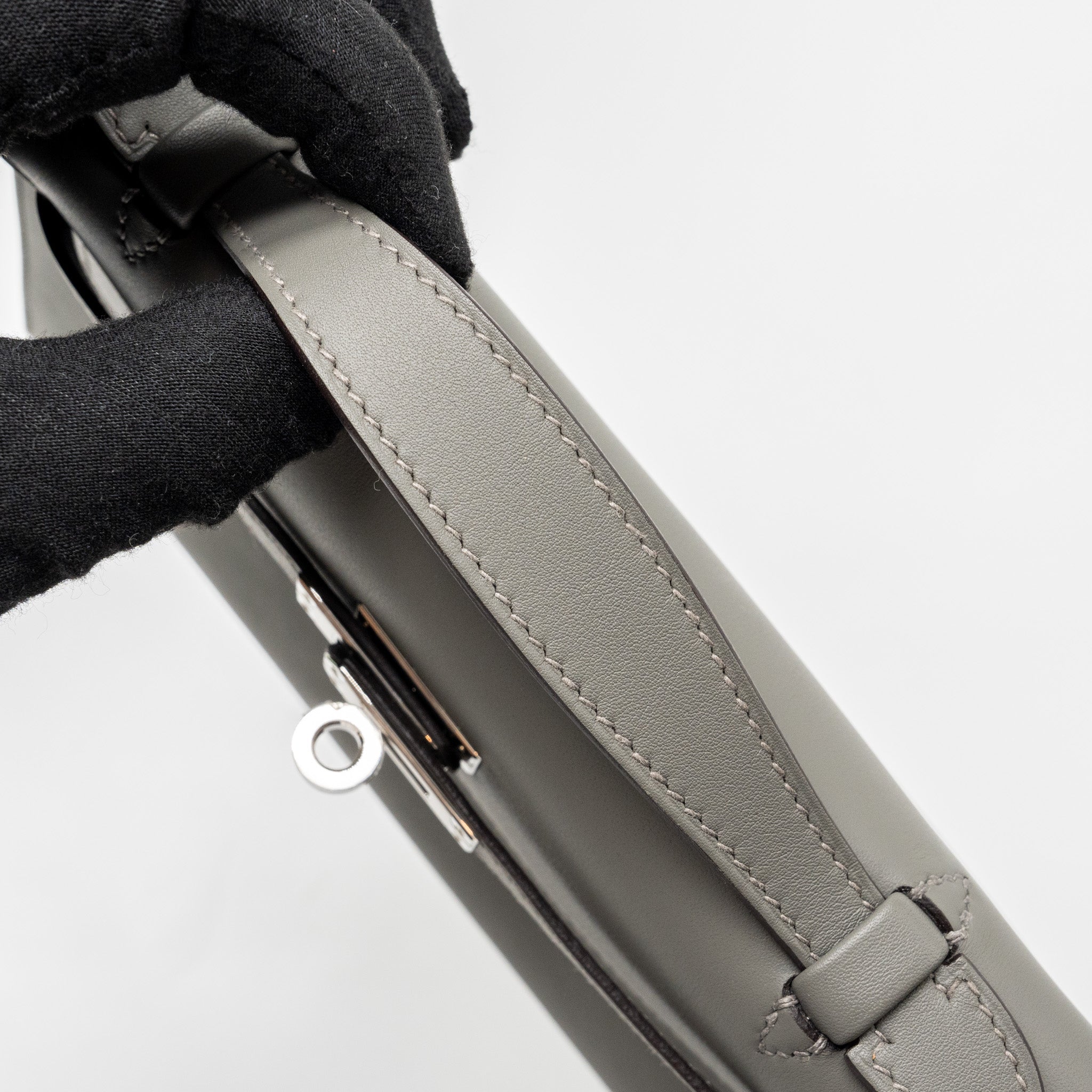 HERMES KELLY POCHETTE SWIFT GRIS MEYER SHW