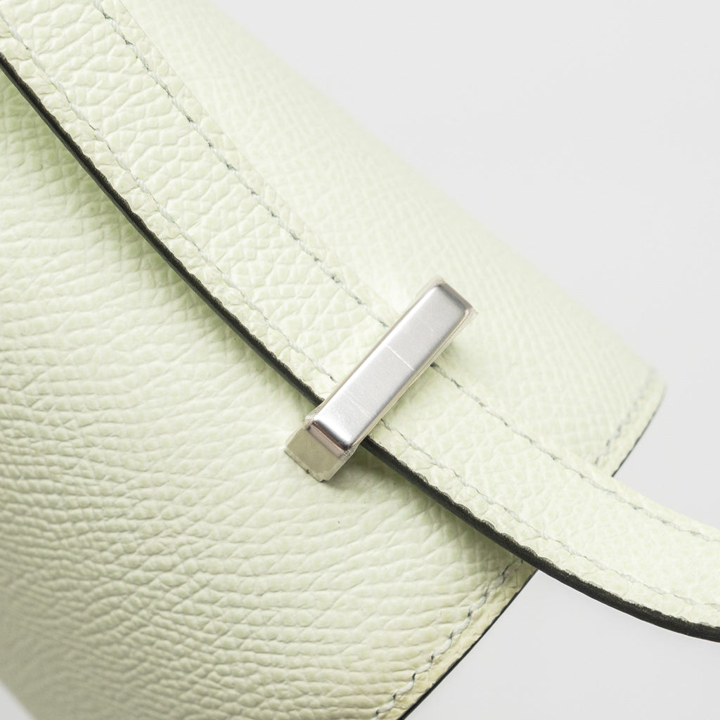 HERMES MINI CONSTANCE EPSOM VERT FIZZ SHW