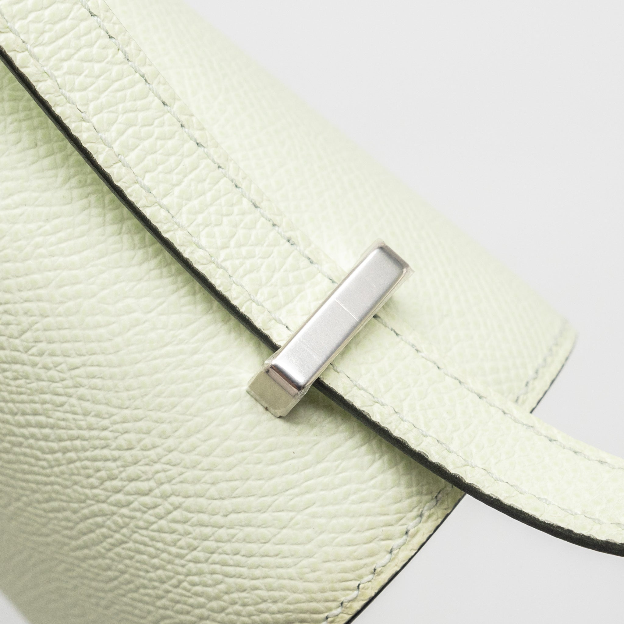 HERMES MINI CONSTANCE EPSOM VERT FIZZ SHW