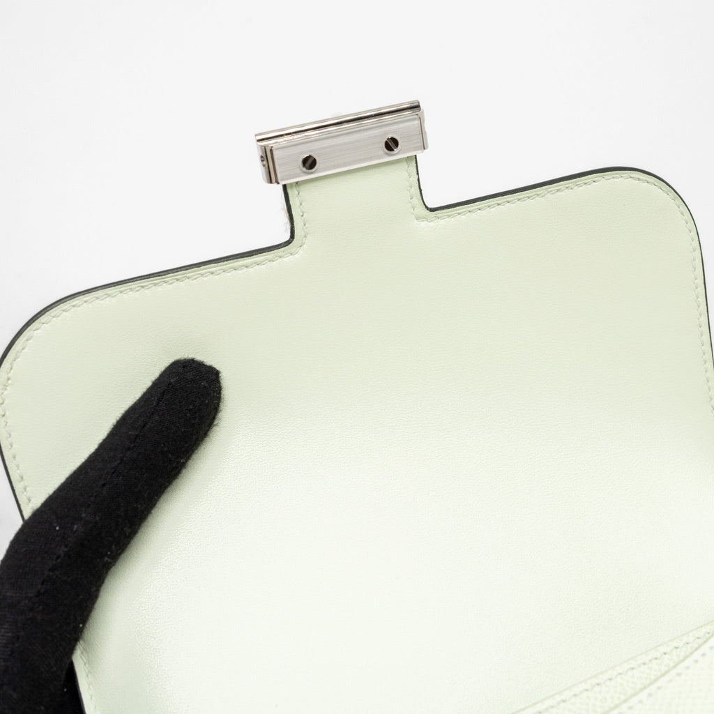 HERMES MINI CONSTANCE EPSOM VERT FIZZ SHW